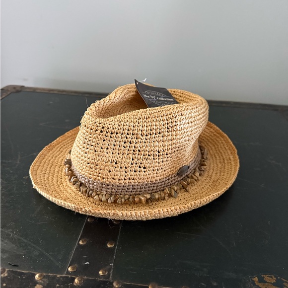 Wallaroo Women’s Raffia Cowboy Sun Hat With Beaded Band - Picture 8 of 9